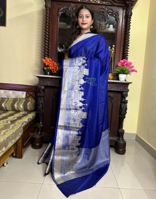 Handwoven Banarasi Ghat Warm Silk Saree