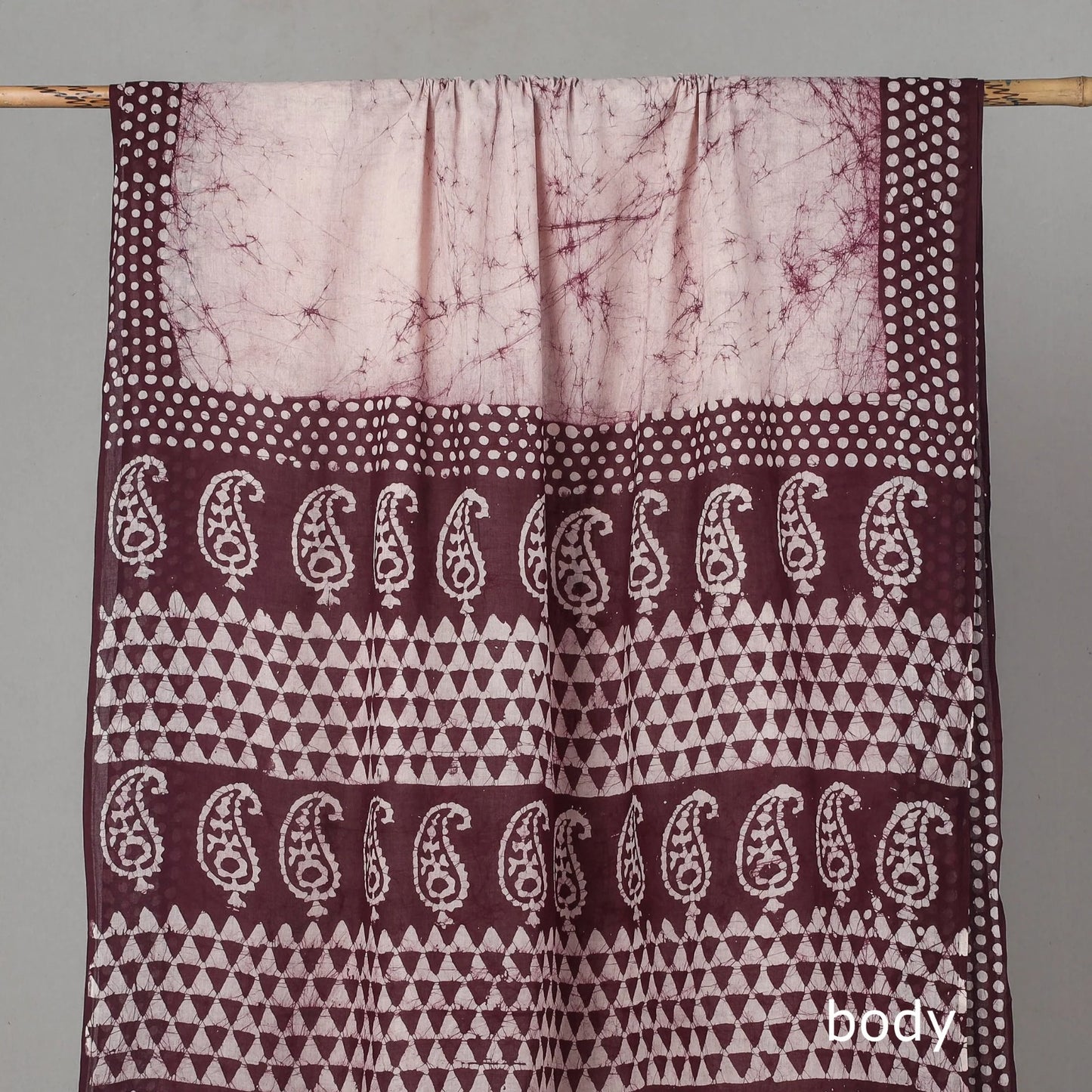 Hand Batik Printed Pure Cotton Saree