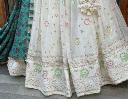 Heavy multi thread and sequence work lehenga choli