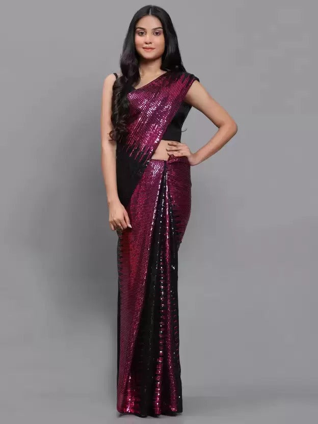 Embellished Saree with Blouse Piece For Women