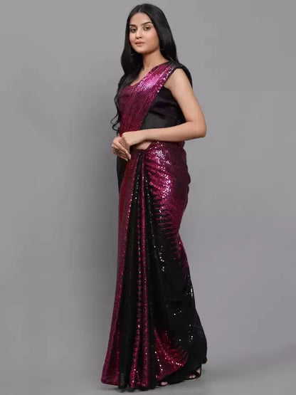 Embellished Saree with Blouse Piece For Women