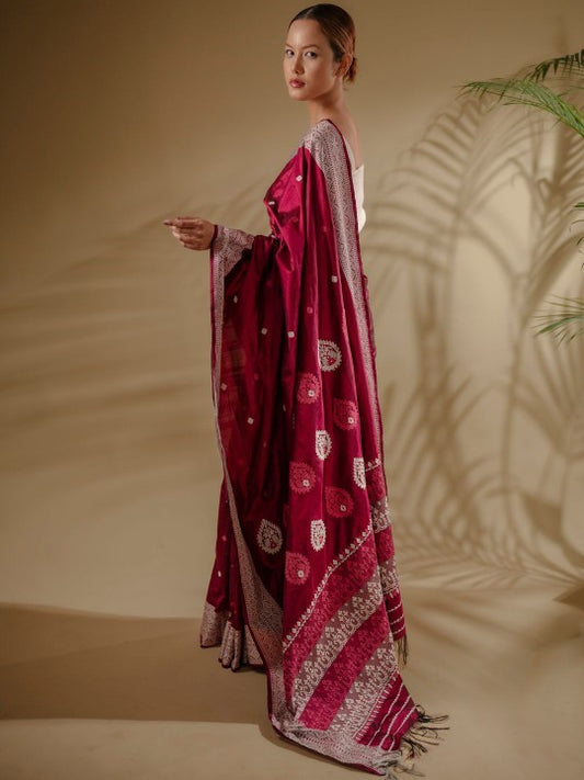 Ethnic Motifs Zari Pure Silk Saree