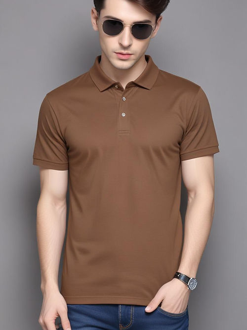 Customized Polo T-Shirt with Embroidered Chest Logo