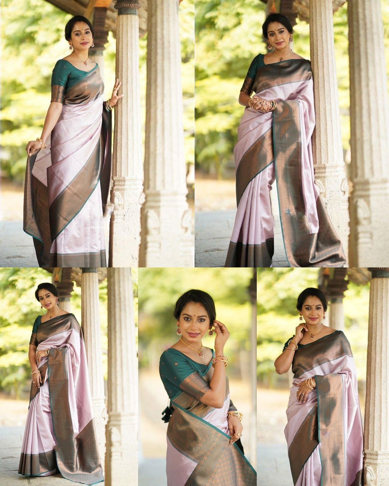 Lichi Silk Wedding Wear saree