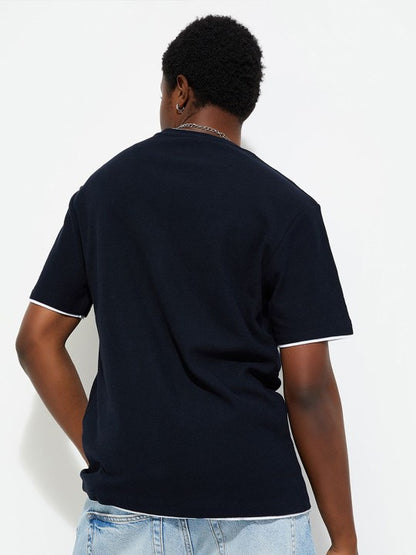 URB_N Men Regular Fit Solid T-shirt