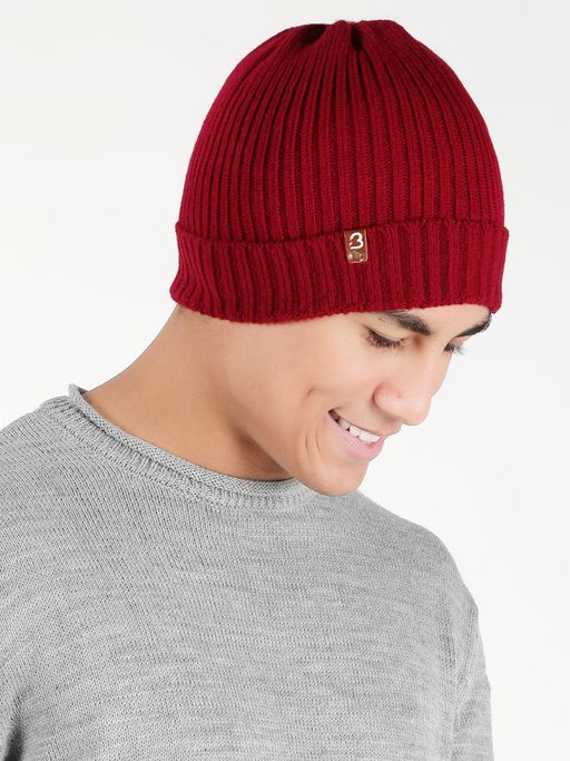 Maroon Winter Beanie Cap