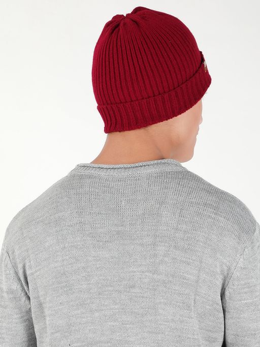 Maroon Winter Beanie Cap