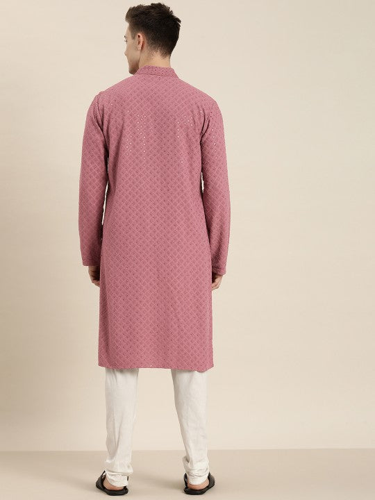 Kohlikurta Men Embroidered Straight Kurta