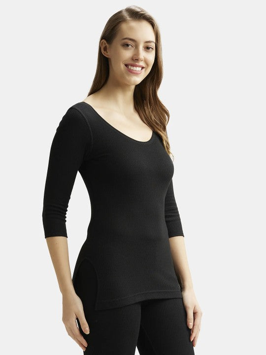 Women Super Combed Cotton Thermal Top with StayWarm Technology