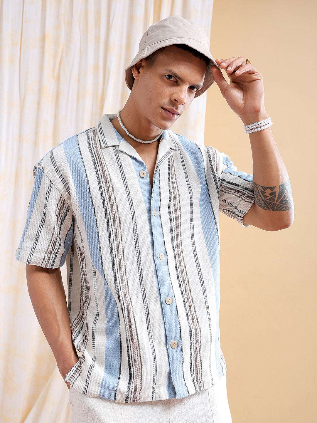 Men Striped Shirt