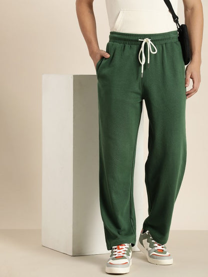 Men Lightweight Relaxed Fit Baggy Kintted Track Pants