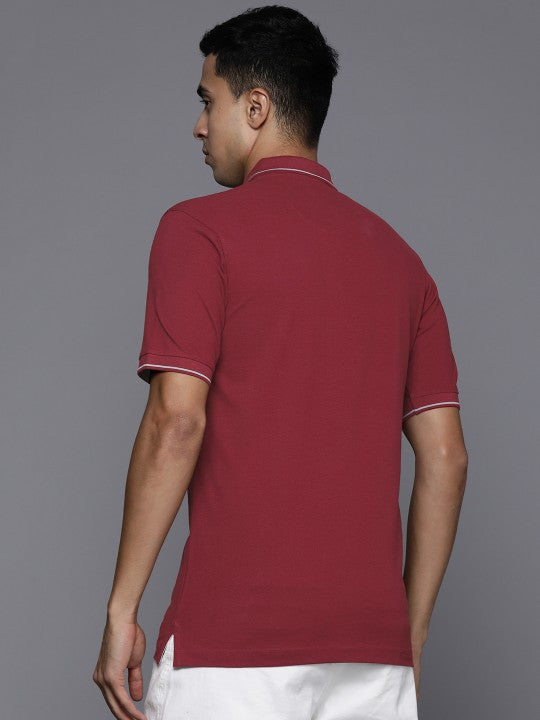 Polo Collar Pure Cotton T-shirt