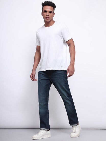 Men Rodeo Straight Fit Light Fade Clean Look Stretchable Jeans