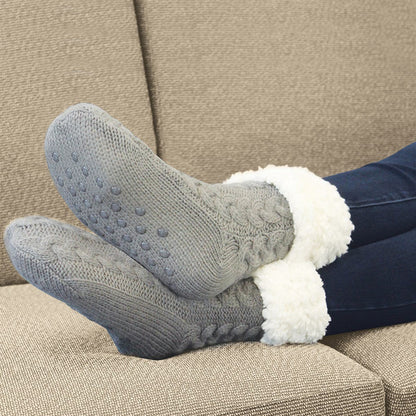 Sherpa Lined Slipper Socks