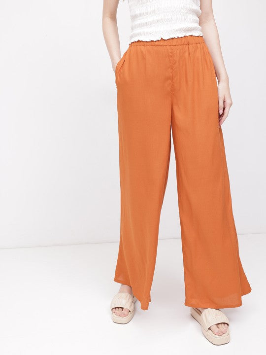 Women Mocha Magic Wide Leg Trousers