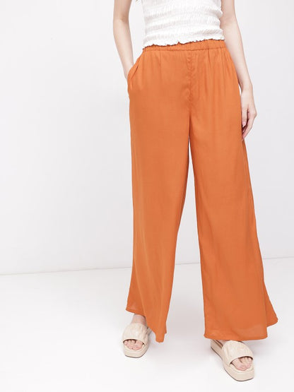 Women Mocha Magic Wide Leg Trousers