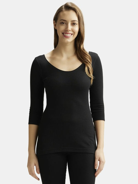 Women Super Combed Cotton Thermal Top with StayWarm Technology