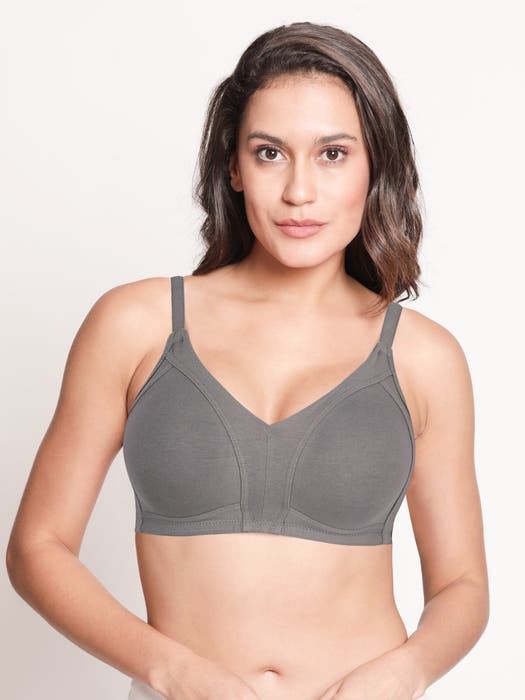 Susie Stormfront Grey Wire free M Frame Hi Support Minimiser Bra