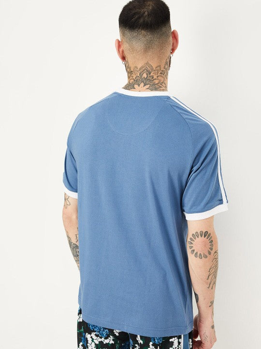 Drop-Shoulder Sleeves Cotton T-shirt