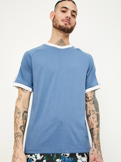 Drop-Shoulder Sleeves Cotton T-shirt