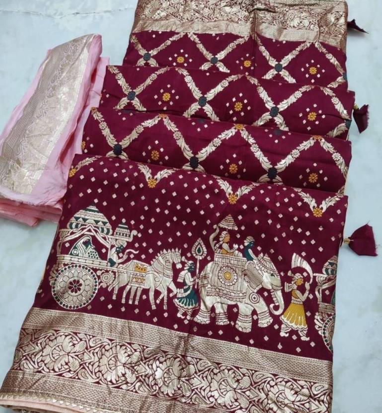 Woven Banarasi Dupion Silk Saree