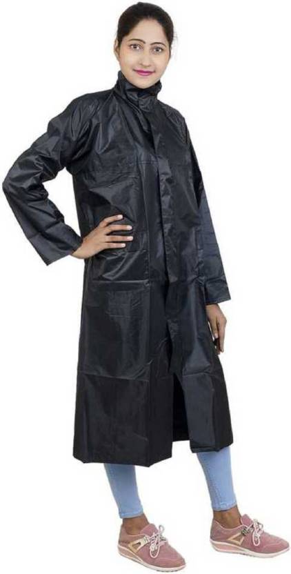 Cool Dealzz Plain Solid Waterproof/Packable Zipper Raincoat with Hood and Pant and Pocket