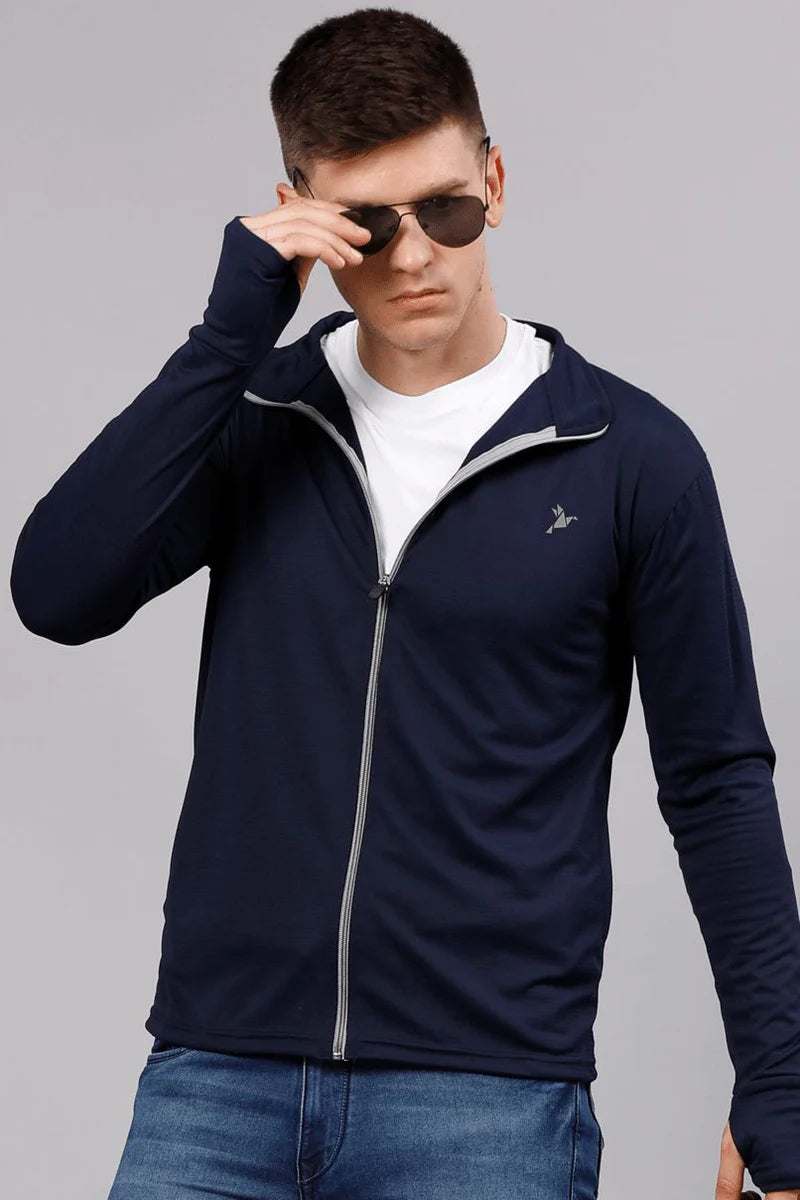 Navy Blue - Sunblock Jacket