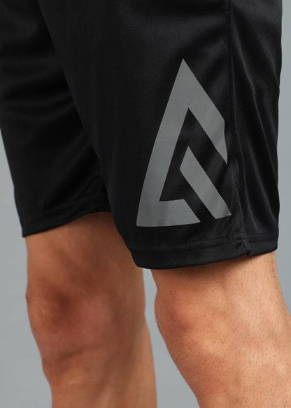 Solid Men Black Running Shorts