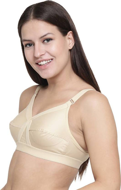 Cotton Seamed Non Padded Everyday Bra