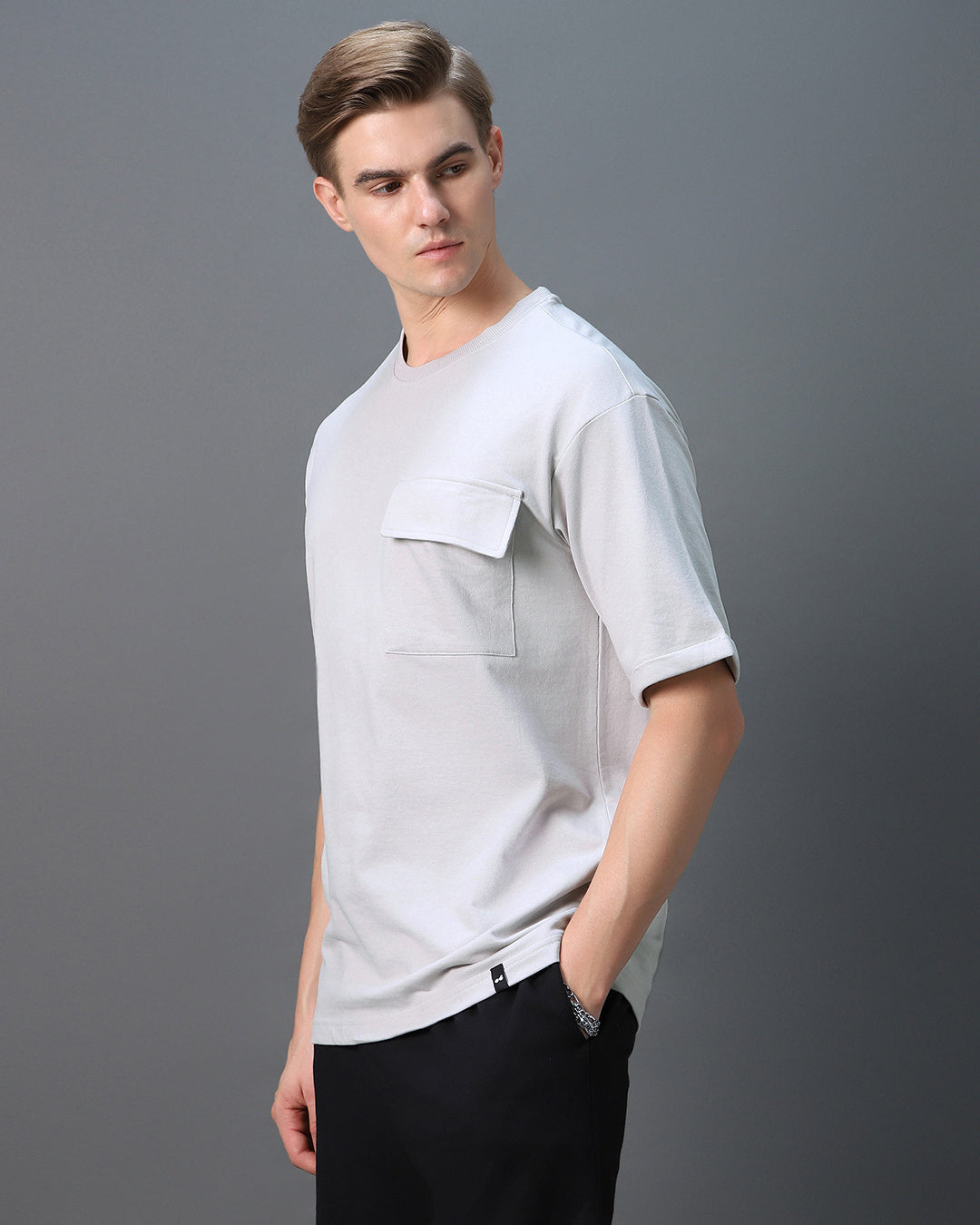 Men's Vapour Blue Oversized T-shirt