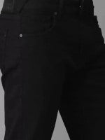 Men Jogger Fit Mid Rise Black Jeans