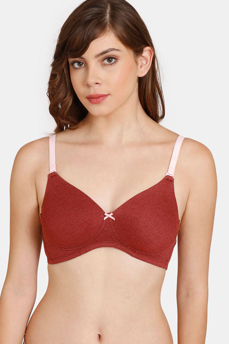 Zivame Padded Wirefree Bra Red