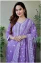 Women Viscose Rayon Kurta Pant Dupatta Set