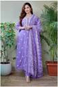 Women Viscose Rayon Kurta Pant Dupatta Set