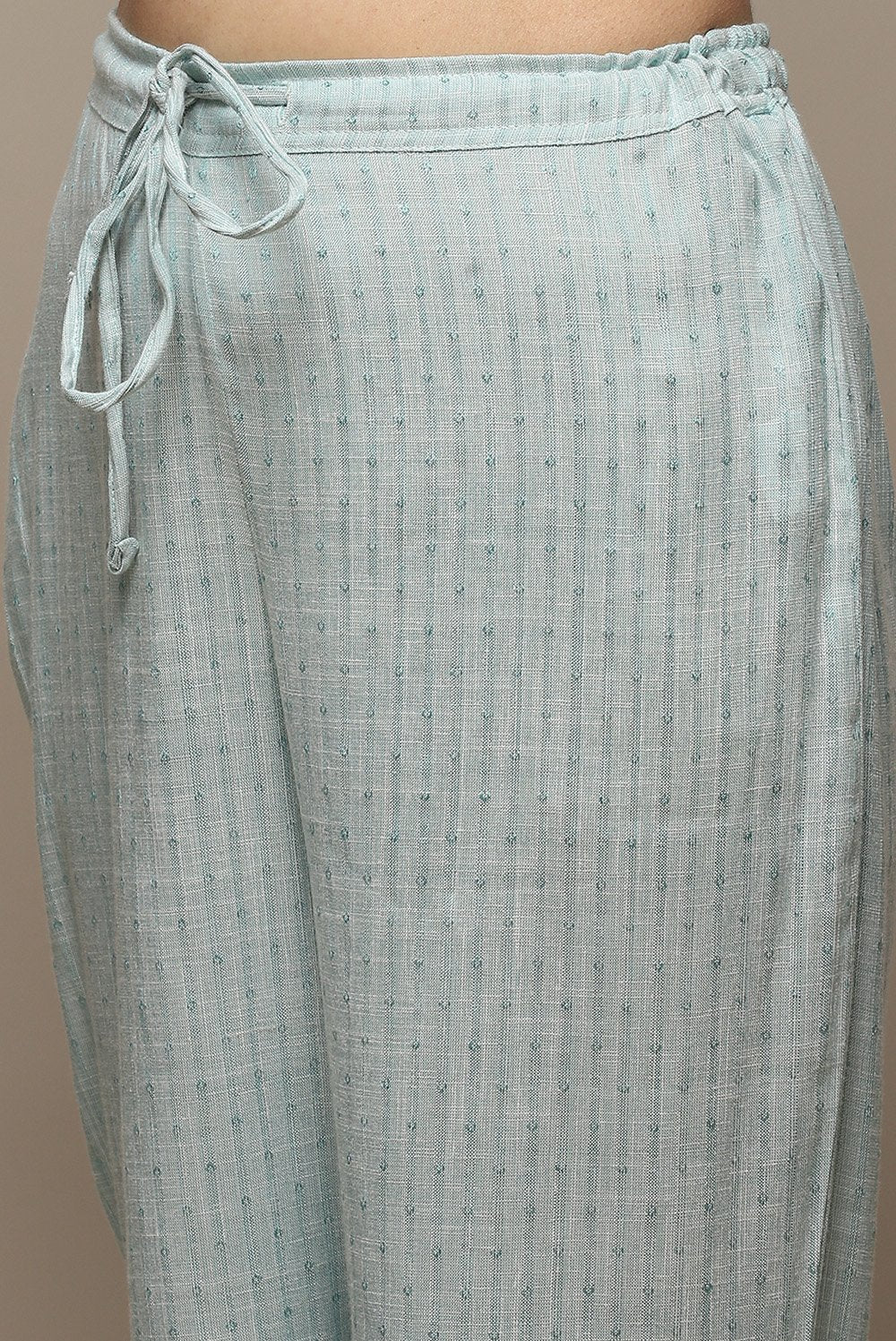 SEA GREEN VISCOSE STRAIGHT KURTA PANTS SUIT SET