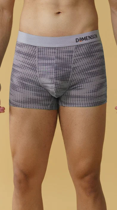 Deo-Soft Trunks Dashed Silver