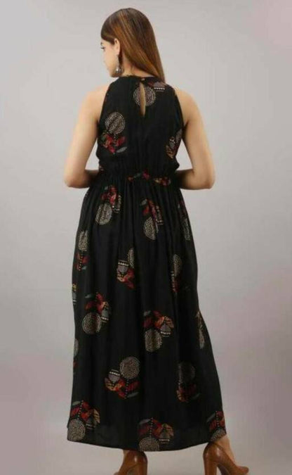 Women Floral Print Viscose Rayon Flared Kurta