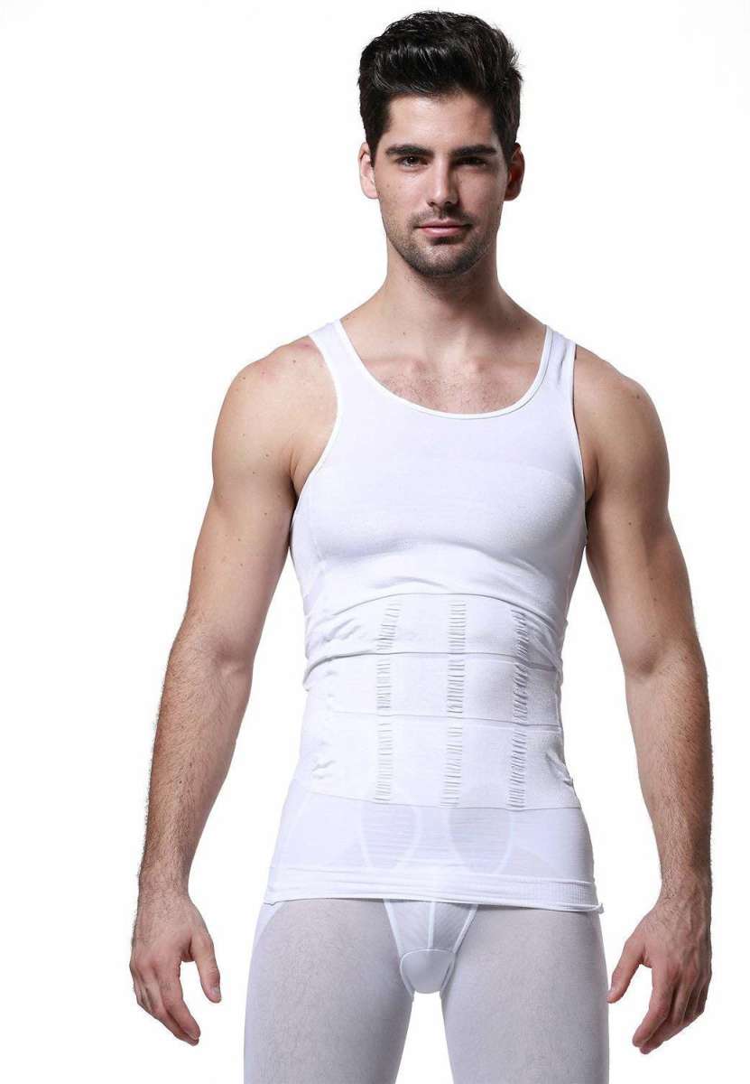 Olivio Tummy Tucker Vest Slimming Body Shaper Abs Abdomen Men Shapewear