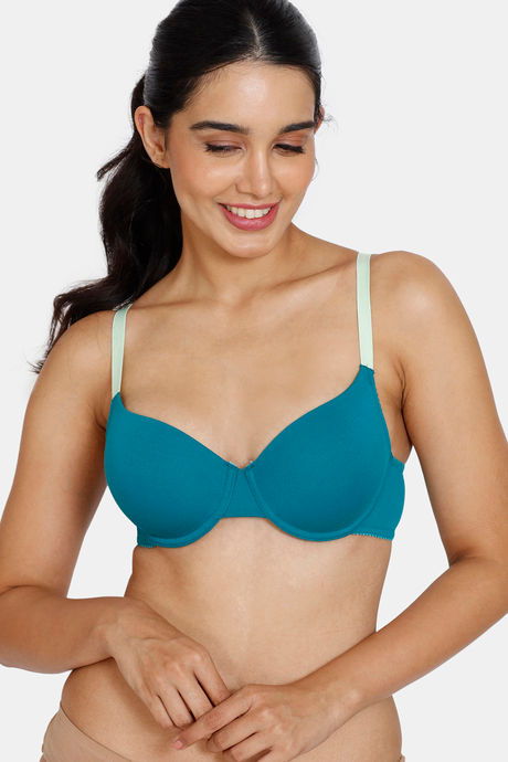 Zivame Beautiful Basics Padded Wired Medium Coverage T Shirt Bra