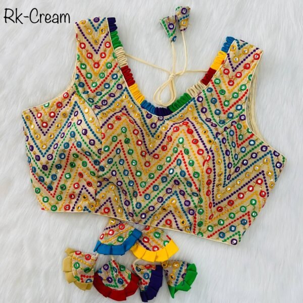 Festival Wear Cream Blouse