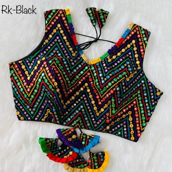 Festival Wear Georgette Black Blouse