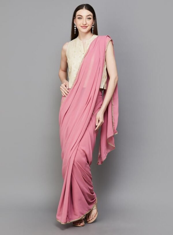 Women Pleated Saree Skirt