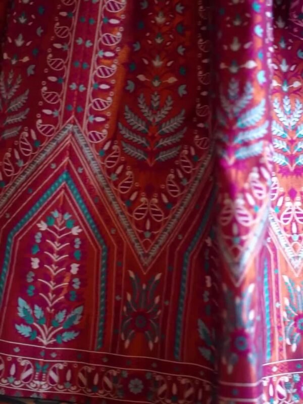 Ready to Wear Lehenga & Unstitched Blouse With Dupatta - Image 5