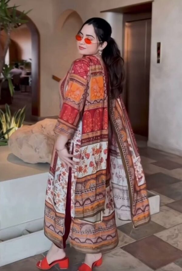 Maslin Ready To Wear Multi Kurta Set - Image 4