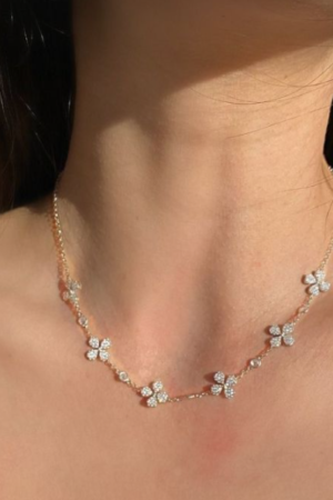 Stunning Black-and-White Diamond Necklace