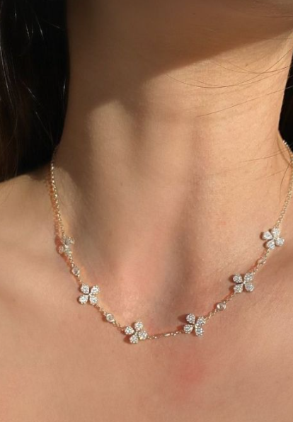 Stunning Black-and-White Diamond Necklace