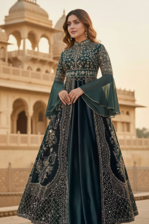 Georgette Readymade Sharara Top Lehenga