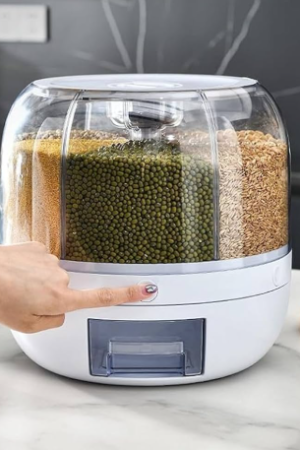 3-Compartment Grain Storage Dispenser