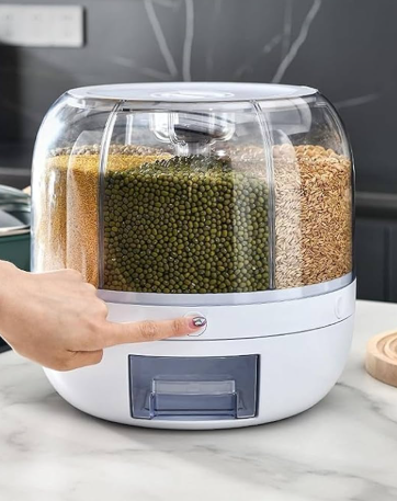 3-Compartment Grain Storage Dispenser