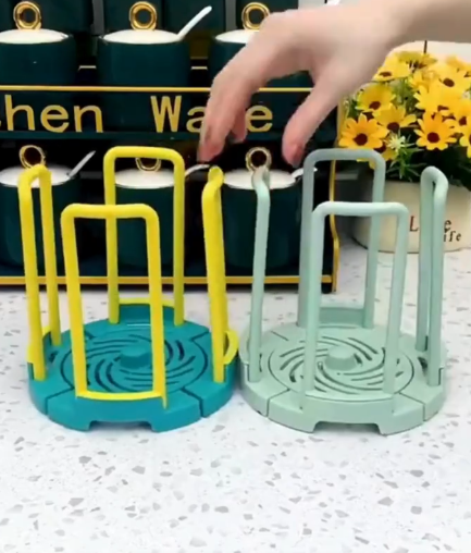 Multipurpose Cup & Bottle Drying Stand – Kitchen Counter Organizer